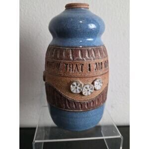 Ed Schrock Down to Earth Pottery Vase Psalm 56:10